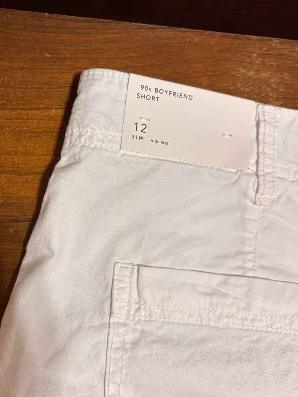 American Eagle Outfitters White Cargo Frayed Hem Women's Shorts - Picture 3 of 4
